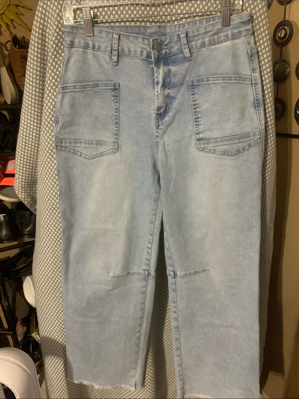 Light Blue women’s  flare/wide-Leg Jeans